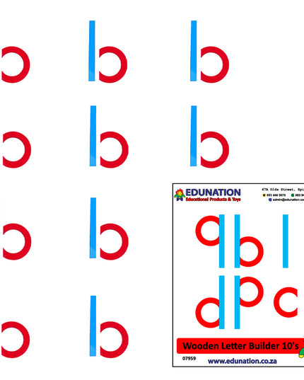 Wooden Letter Builder bdp 10's