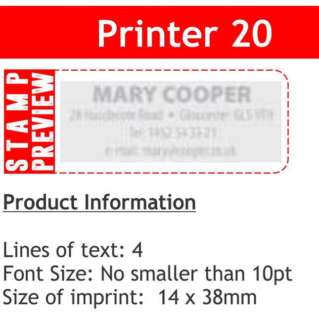 Stamp - Printer 20 - Edunation South Africa
