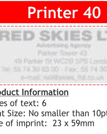 Stamp - Printer 40 - Edunation South Africa