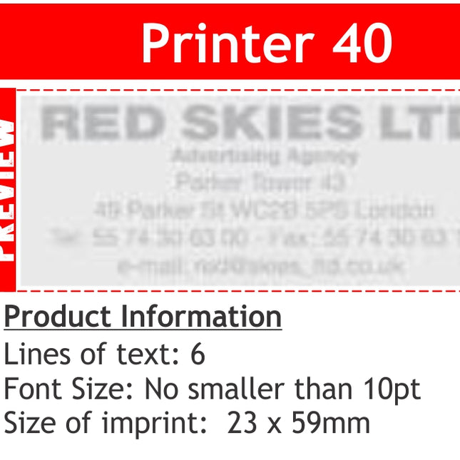 Stamp - Printer 40 - Edunation South Africa