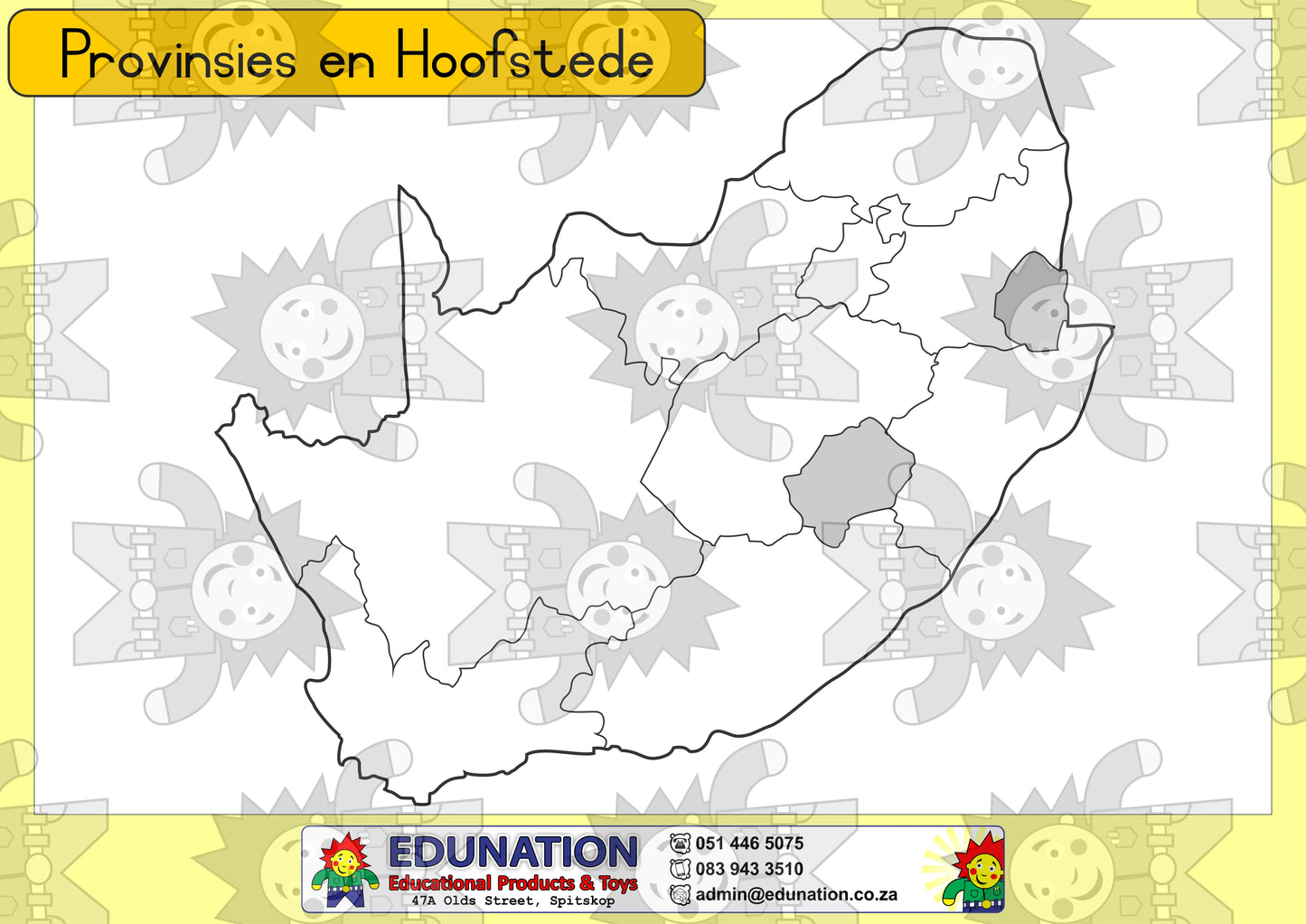 Provinsies en Hoofstede - Edunation South Africa