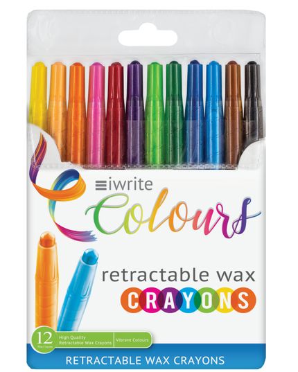 Retractable Wax Crayons - Write