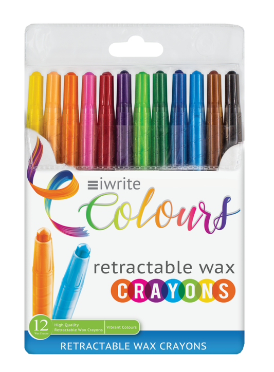 Retractable Wax Crayons - IWrite