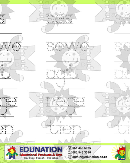 Een - tien - Getal Name -Double Sided - Edunation South Africa