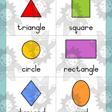 2D Shapes - Double Sided - Edunation South Africa