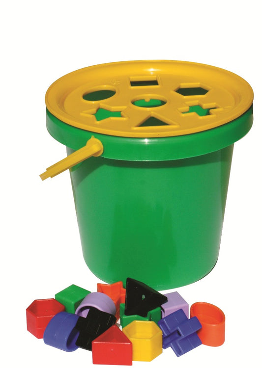 Sort & Play lid, shapes and bucket Edunation South Africa Fine Motor Development