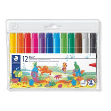 Fibre Tip Pens 12's Staedtler Jumbo