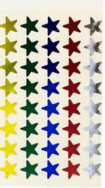 Stickers - Stars 5 Colours - 240'S