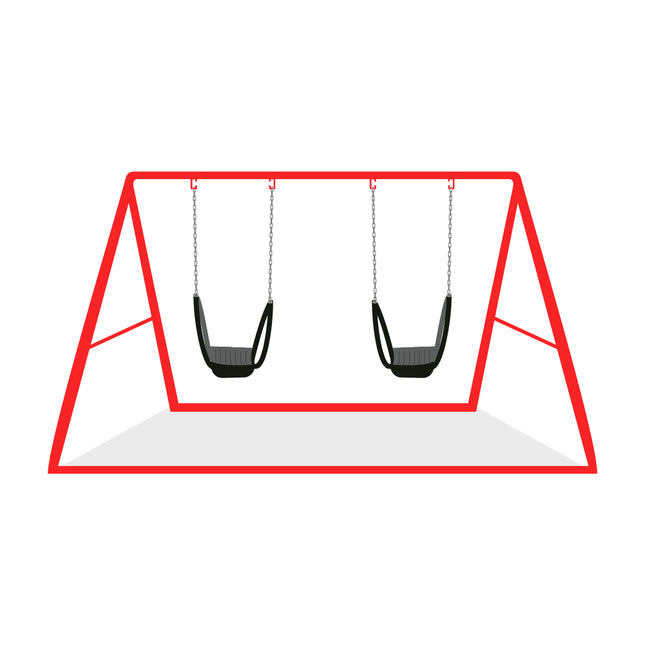Mobile Swing Frame with 2 tyre swings, (courier costs do not apply contact for quotation)
