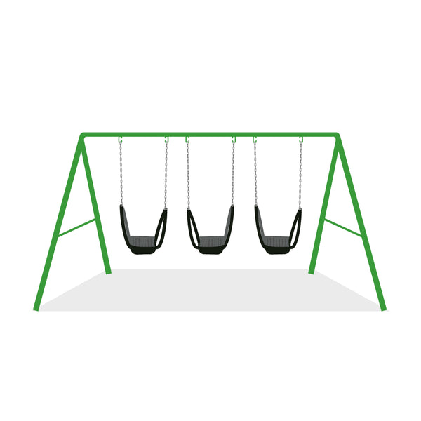 Swing Frame Planted with 3 swings, (Courier costs do not apply! Contact for quotation.)