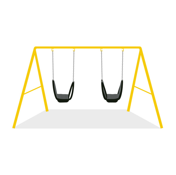 Swing Frame Planted with 2 swings, (Courier costs do not apply! Contact for quotation.)