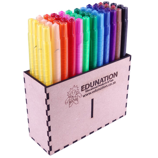 Crayon Caddy Retractable/Twisters set with 48 Crayons