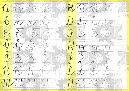 Cursive A-Z  Writing - Double Sided - Edunation South Africa