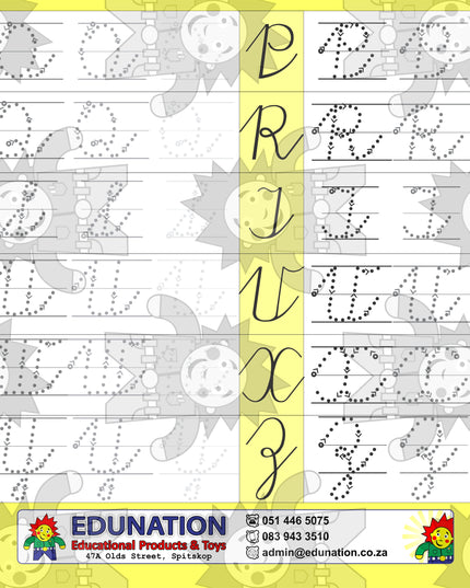 Cursive A-Z  Writing - Double Sided - Edunation South Africa