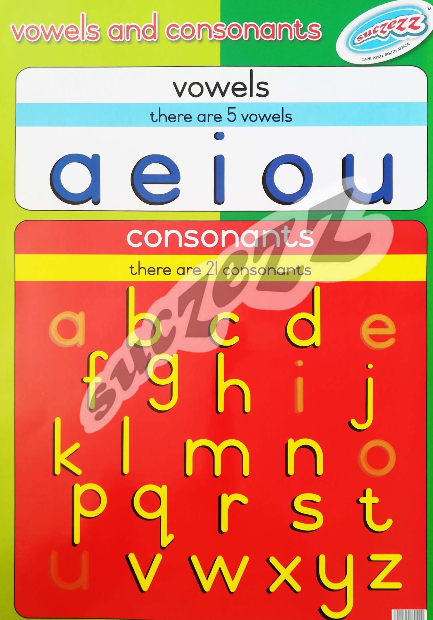 Consonants Display Poster - Vowels and Consonants – Edunation