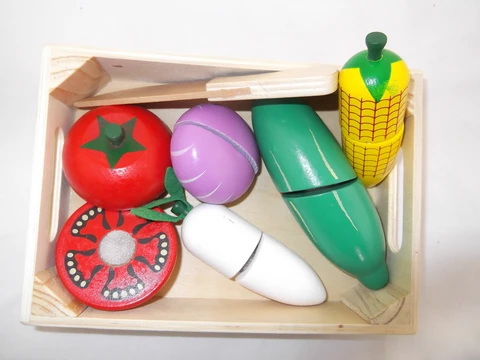 Kitchen - Wooden Fruit and Veg Cutting Assorted - Edunation South Africa