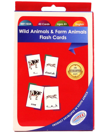 Flash Cards Wild Animals & Farm Animals