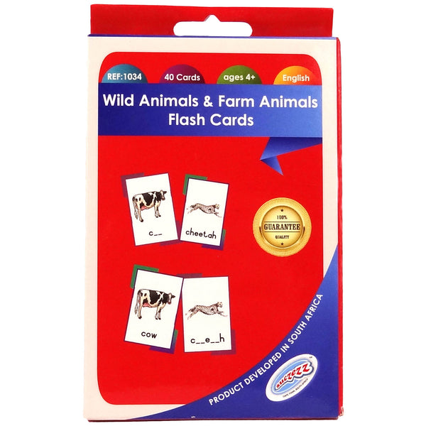 Flash Cards Wild Animals & Farm Animals